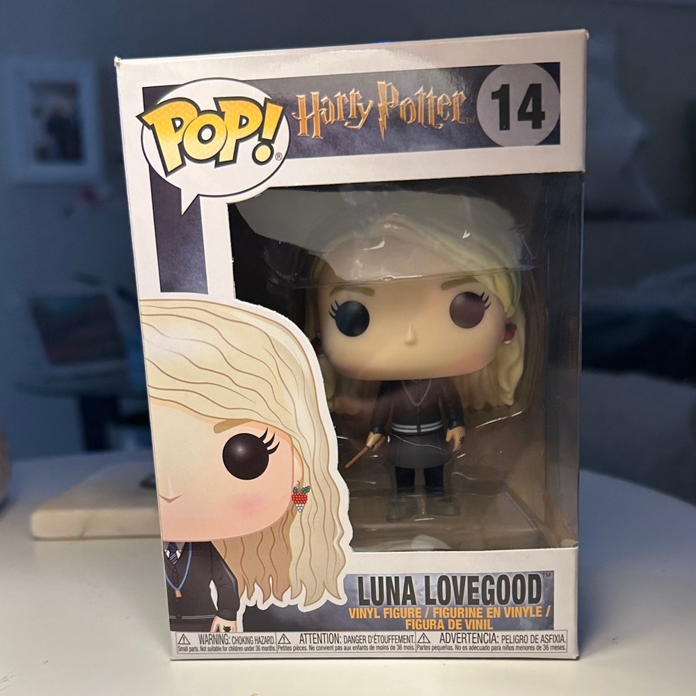 Funko Pop Luna Lovegood with Blonde Hair and Black Outfit